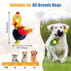 KrauzPet soft plush dog toy teether offers gentle comfort during teething.