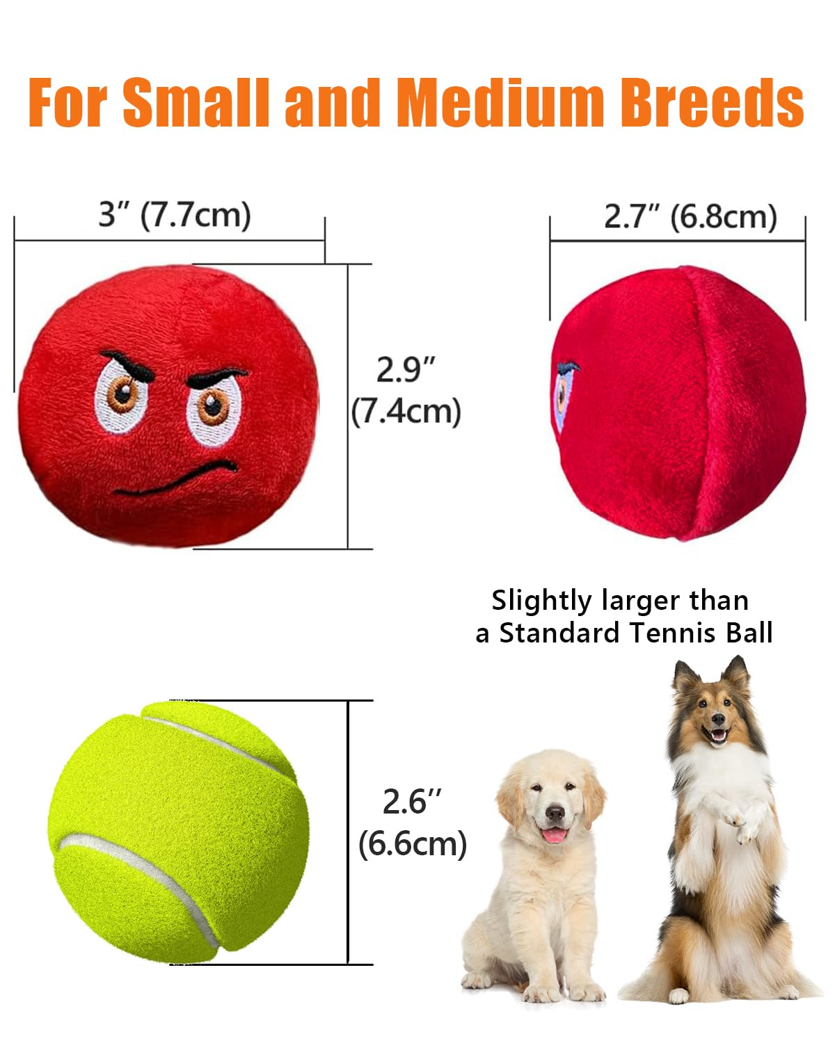 KrauzPet squeaky ball is machine washable for easy cleaning after play