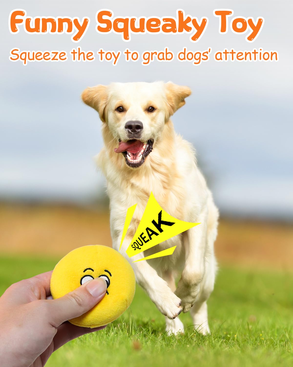 KrauzPet squeaky dog toy medium for mid-sized dogs, perfect for indoor games.