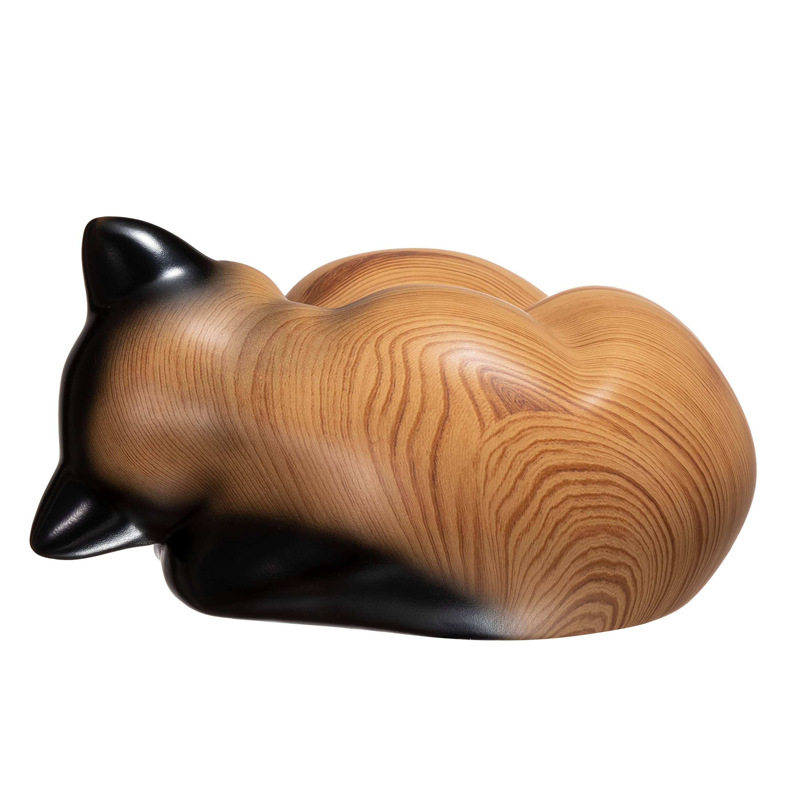 Kriss Art cat urn cream - lid secure for safe ashes.