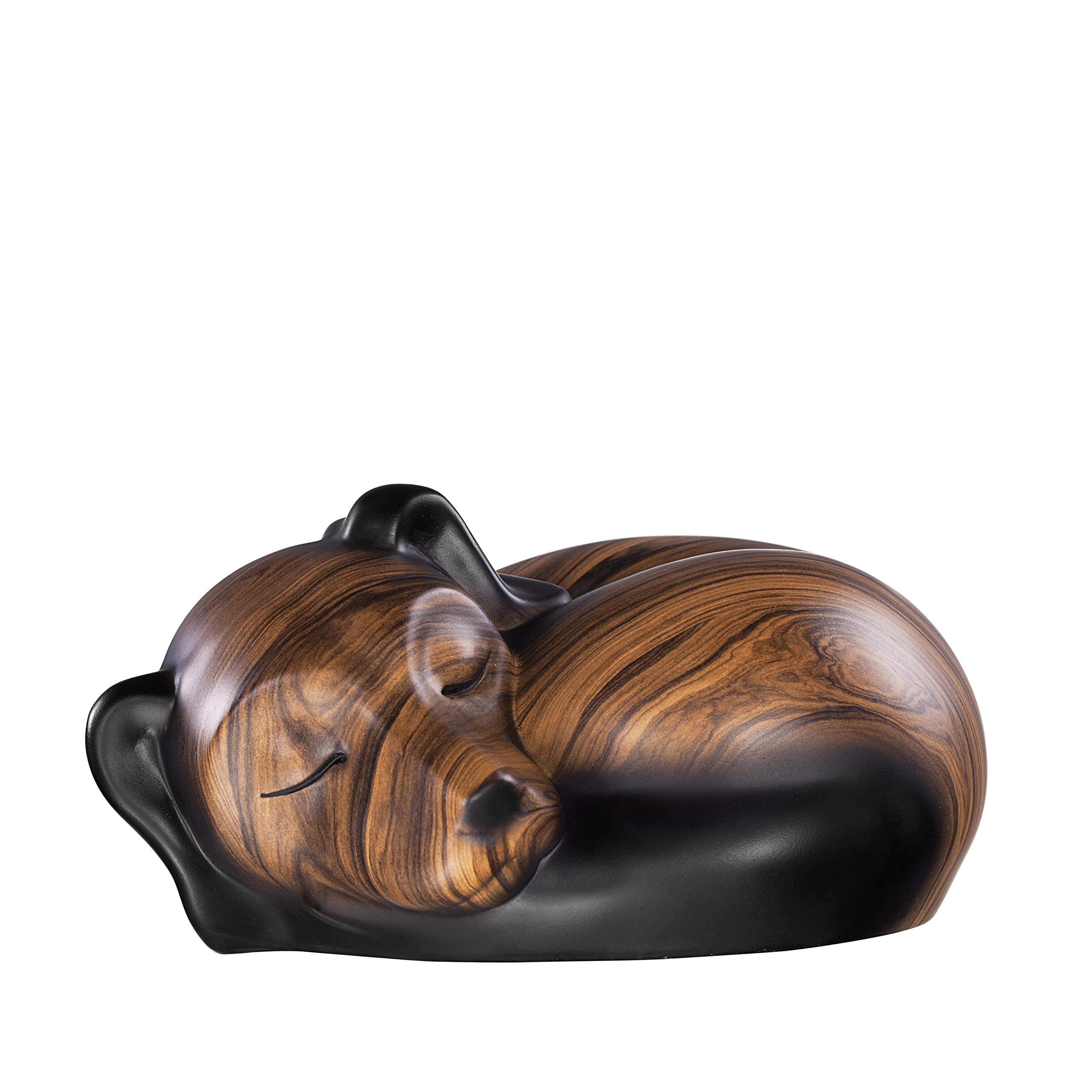 Kriss Art pet urn sleeping resin dog urn brown provides a dignified resting place