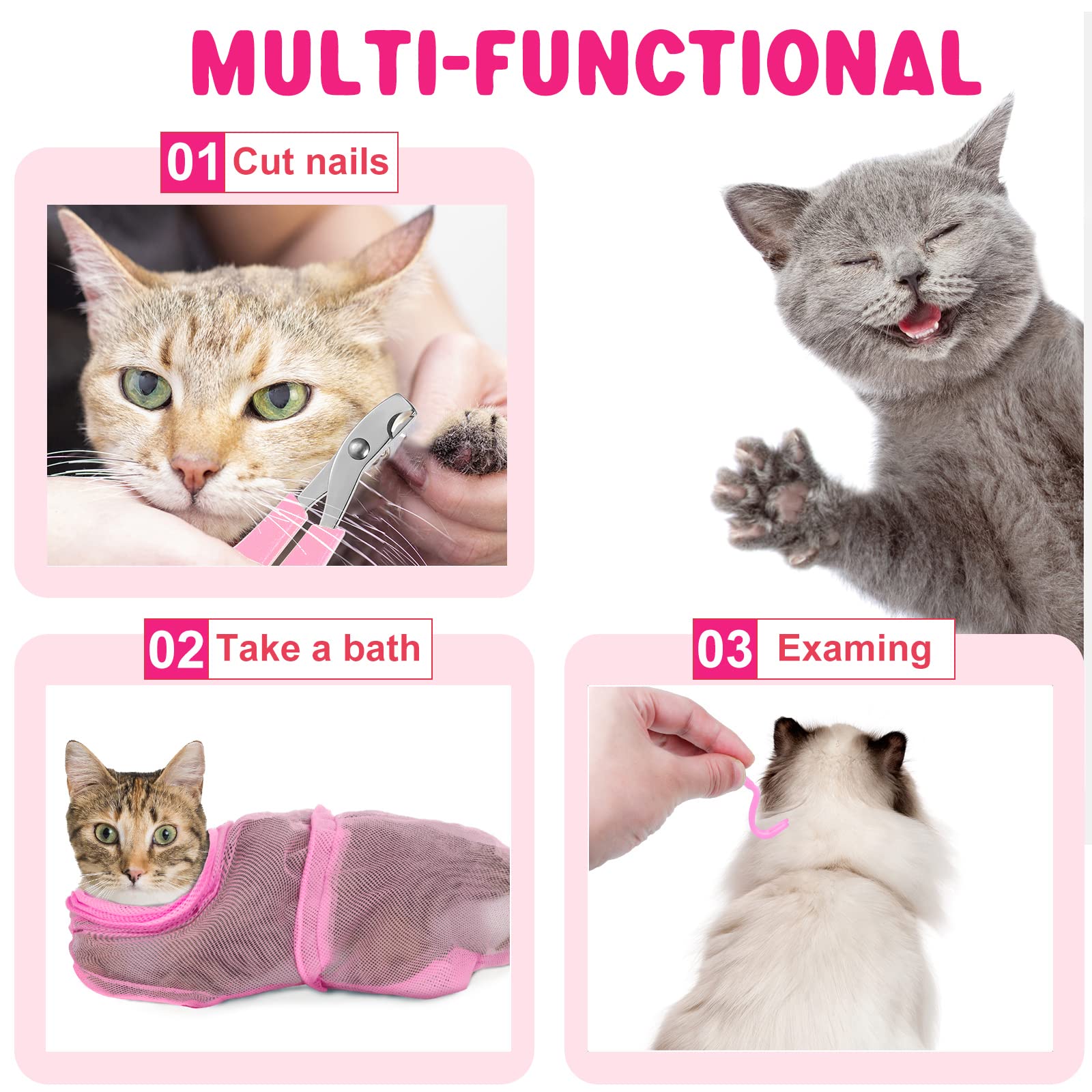 Kritkin pet comb stainless steel image showing anti-slip design for grooming sessions.