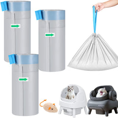 KropBom 59-count cat litter bags packaging ready for quick deployment and mess-free waste handling.