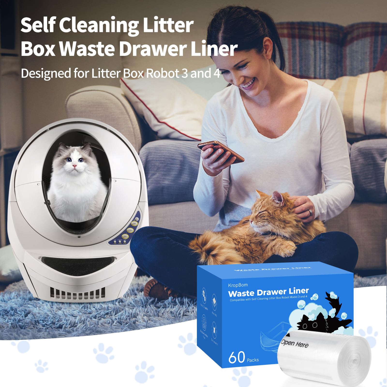 KropBom app alerts notify waste drawer capacity for timely change