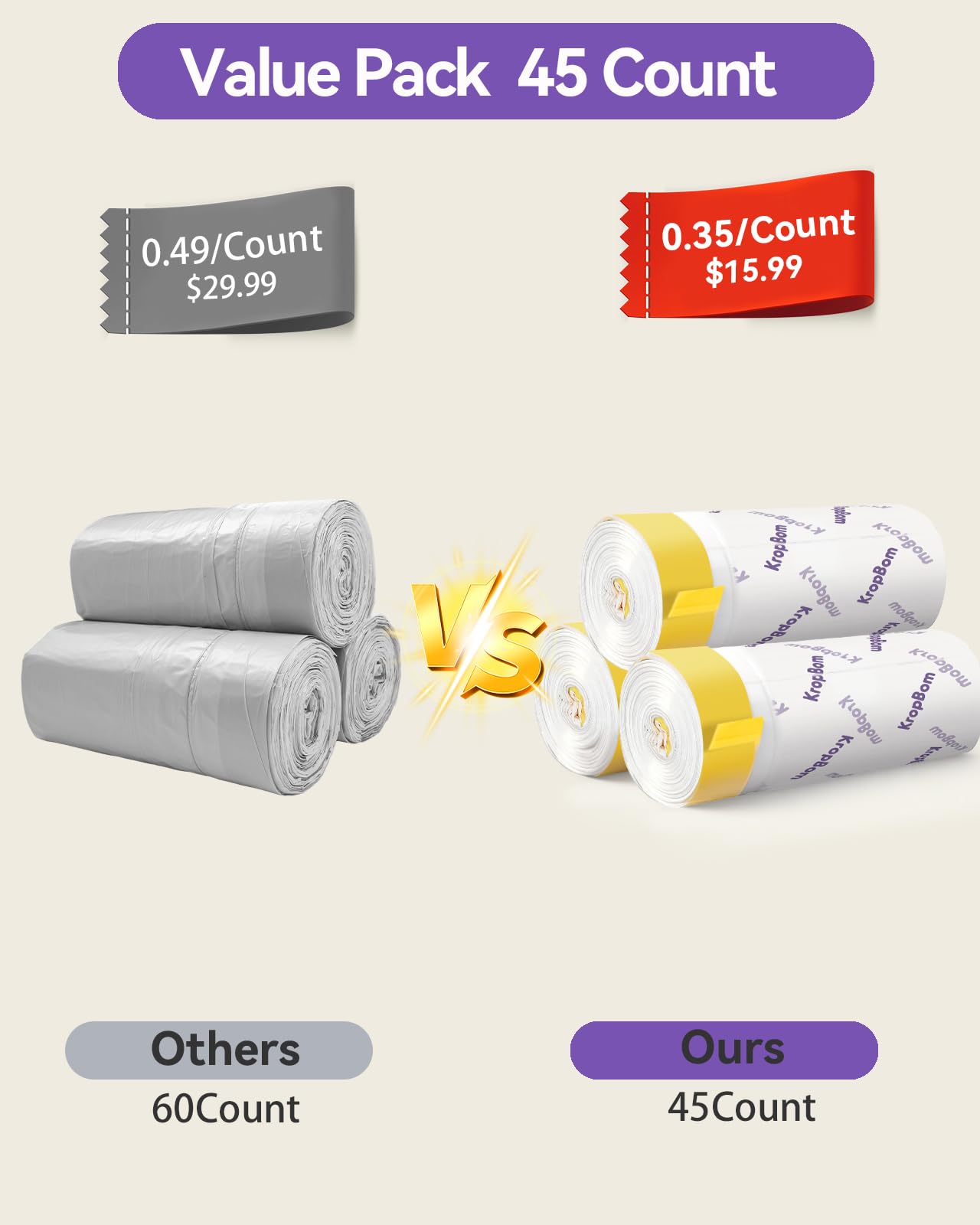 KropBom autoscooper-ready liners keep litter pan tidy and organized