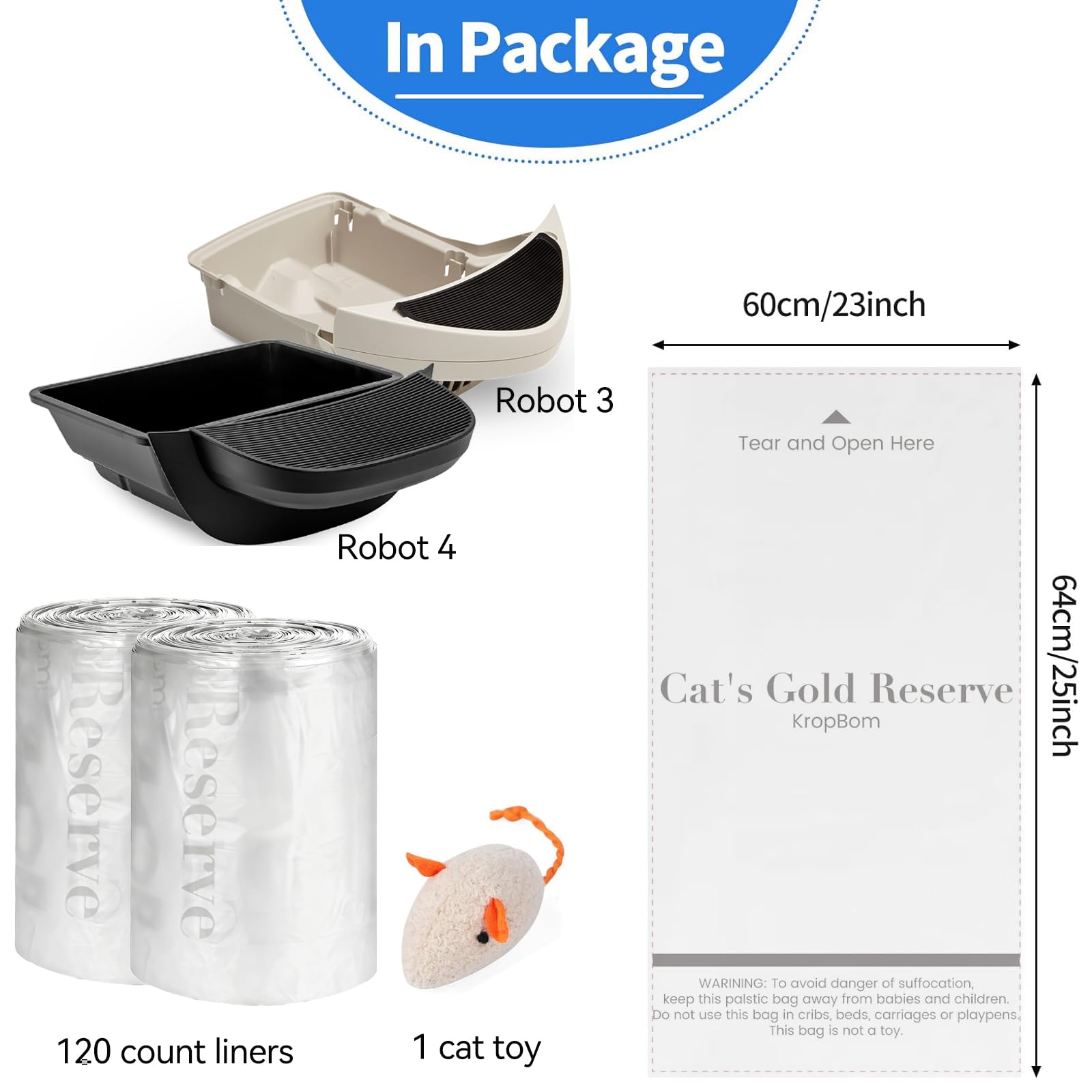 KropBom busy-home setup shows simple replacement schedule for cleanliness