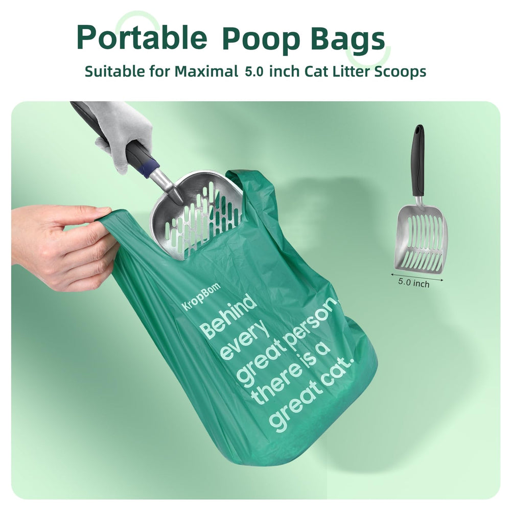 KropBom easy-tie handles simplify sealing after waste pickup.
