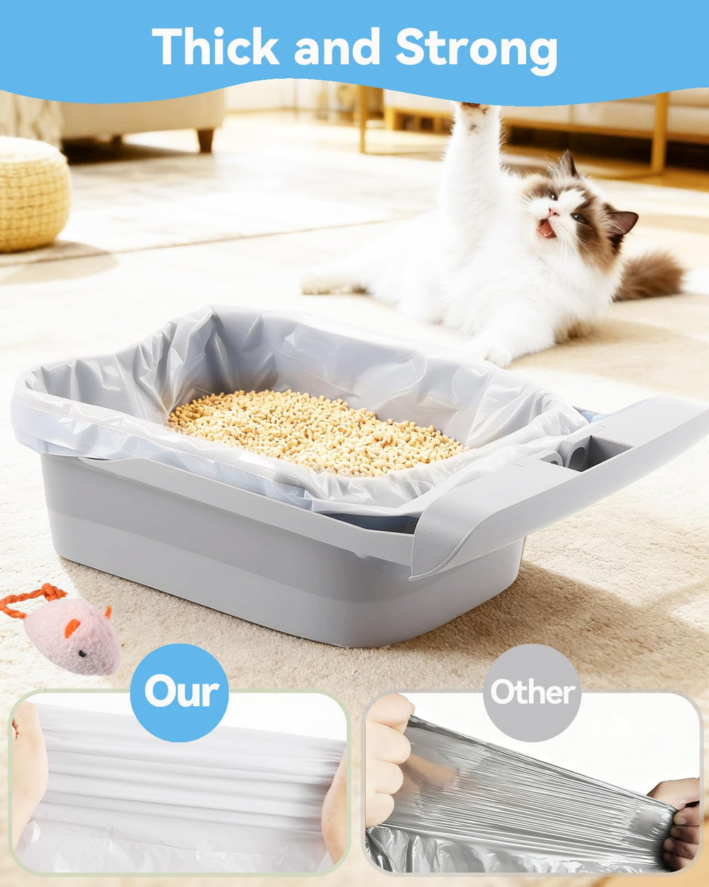 KropBom double-sealed edges prevent leaks and spills during disposal.