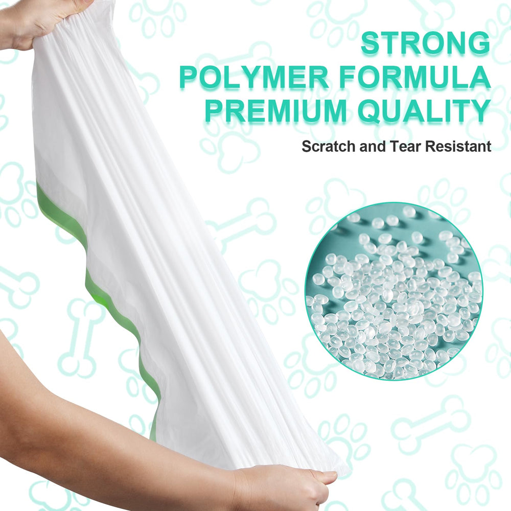 KropBom drawstring litter bags show effortless sealing and clean hands during disposal