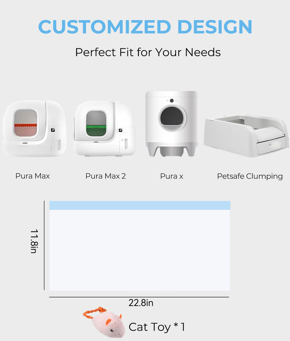 KropBom drawstring seal—cat litter bags enable hygienic, touch-free disposal.