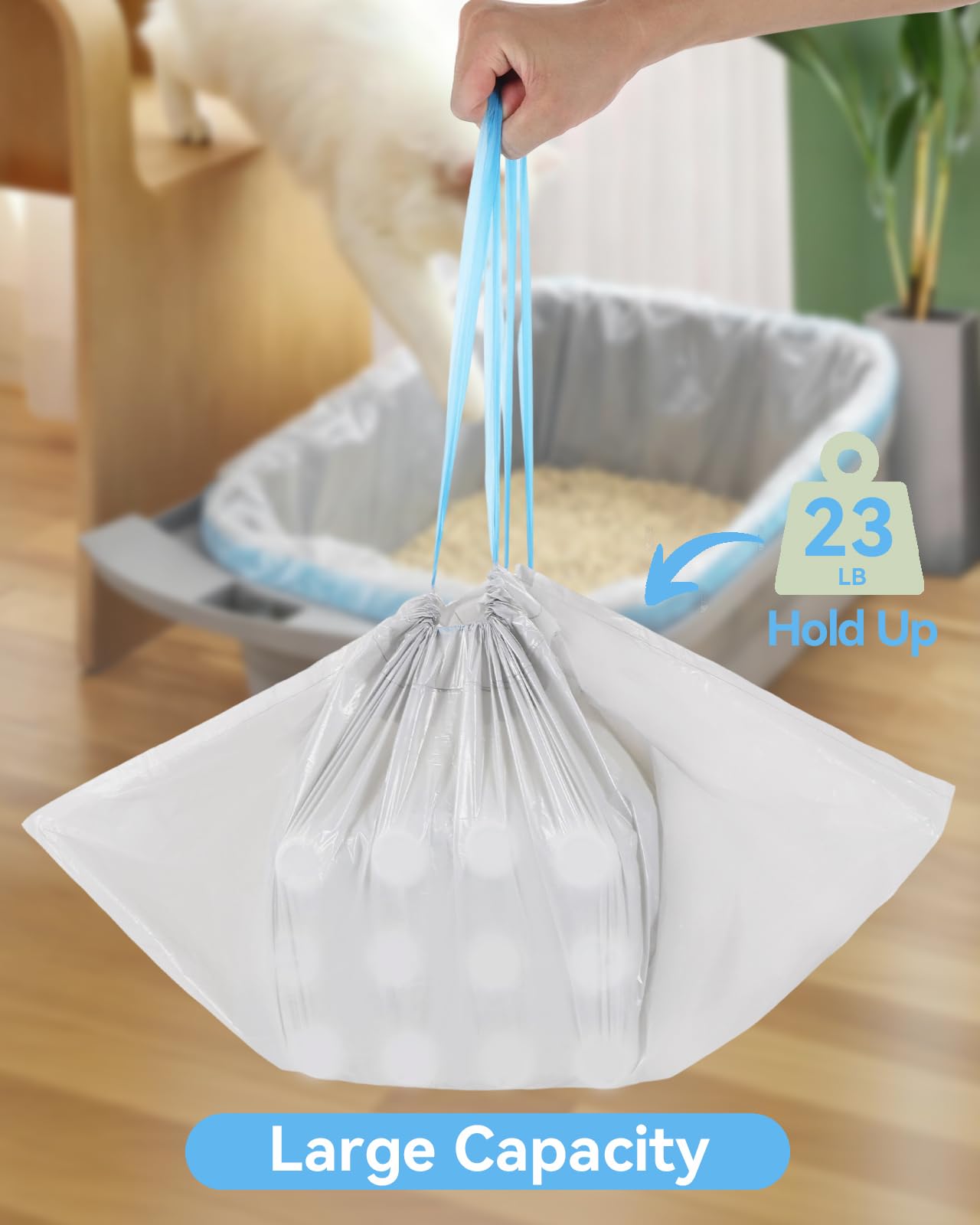 KropBom extra-large 10-12 gallon capacity liners for big waste loads