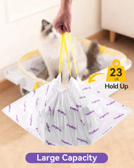 KropBom heavy-duty leak-proof litter liners for mess-free waste disposal