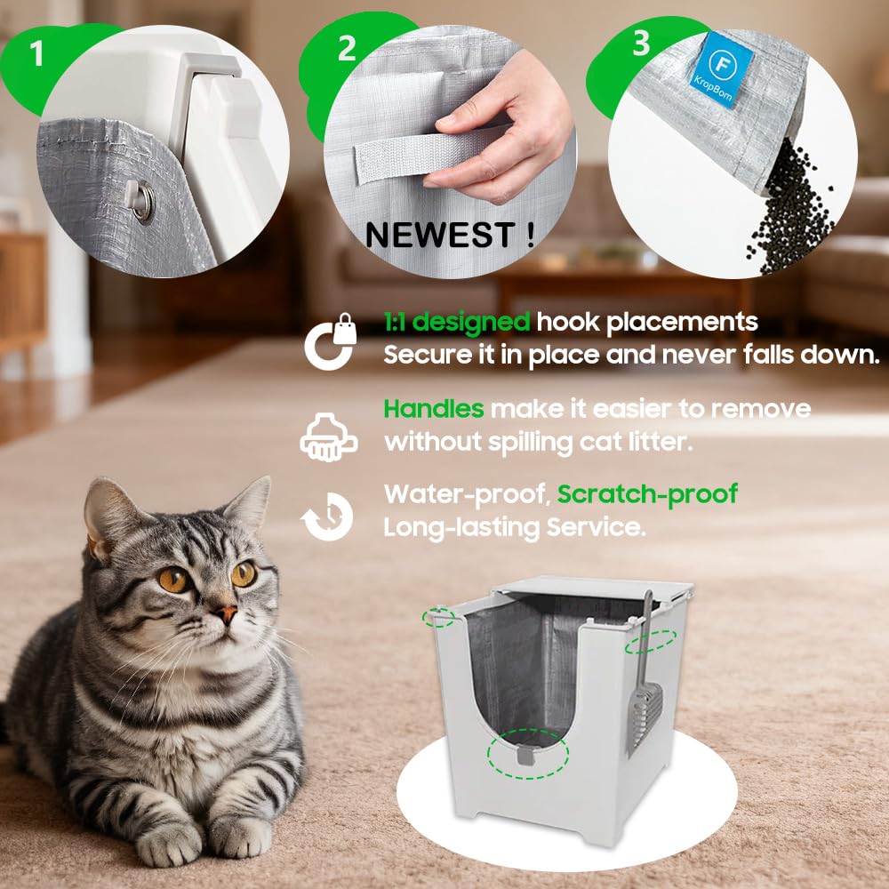 KropBom reusable liner is washable, offering economical, eco-minded cleanup between uses.