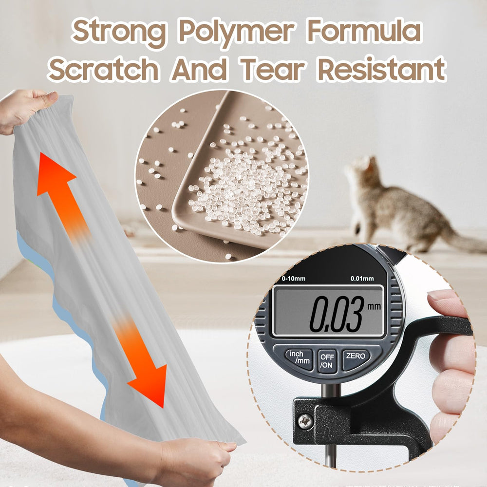 KropBom odor-control scene emphasizes a cleaner litter area with minimized smells during cleaning.