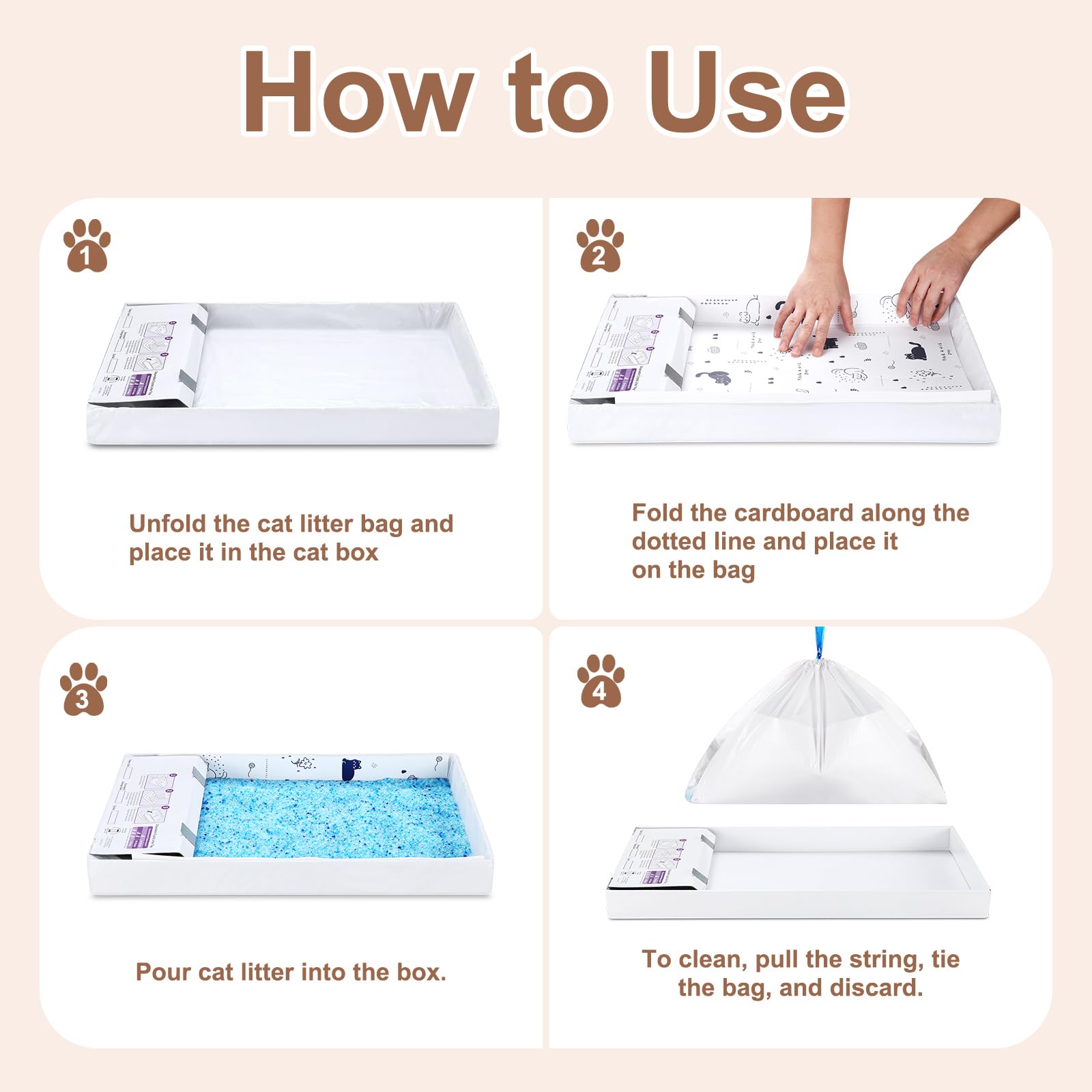 KropBom packaging includes liners, cardboard inserts, and a cat toy for enrichment.