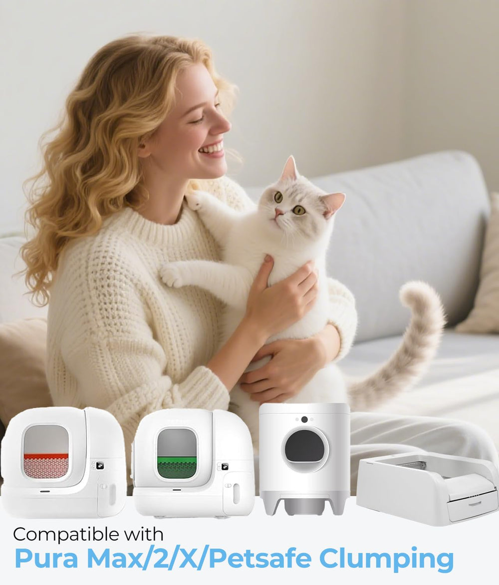 KropBom self-cleaning box fit—designed for easy disposal with auto litter boxes.