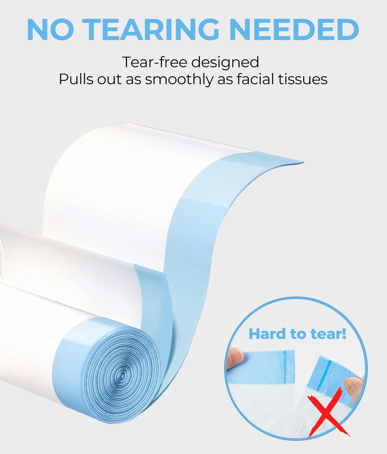 KropBom tear-free durable bags—strong and reliable for easy litter cleanup.