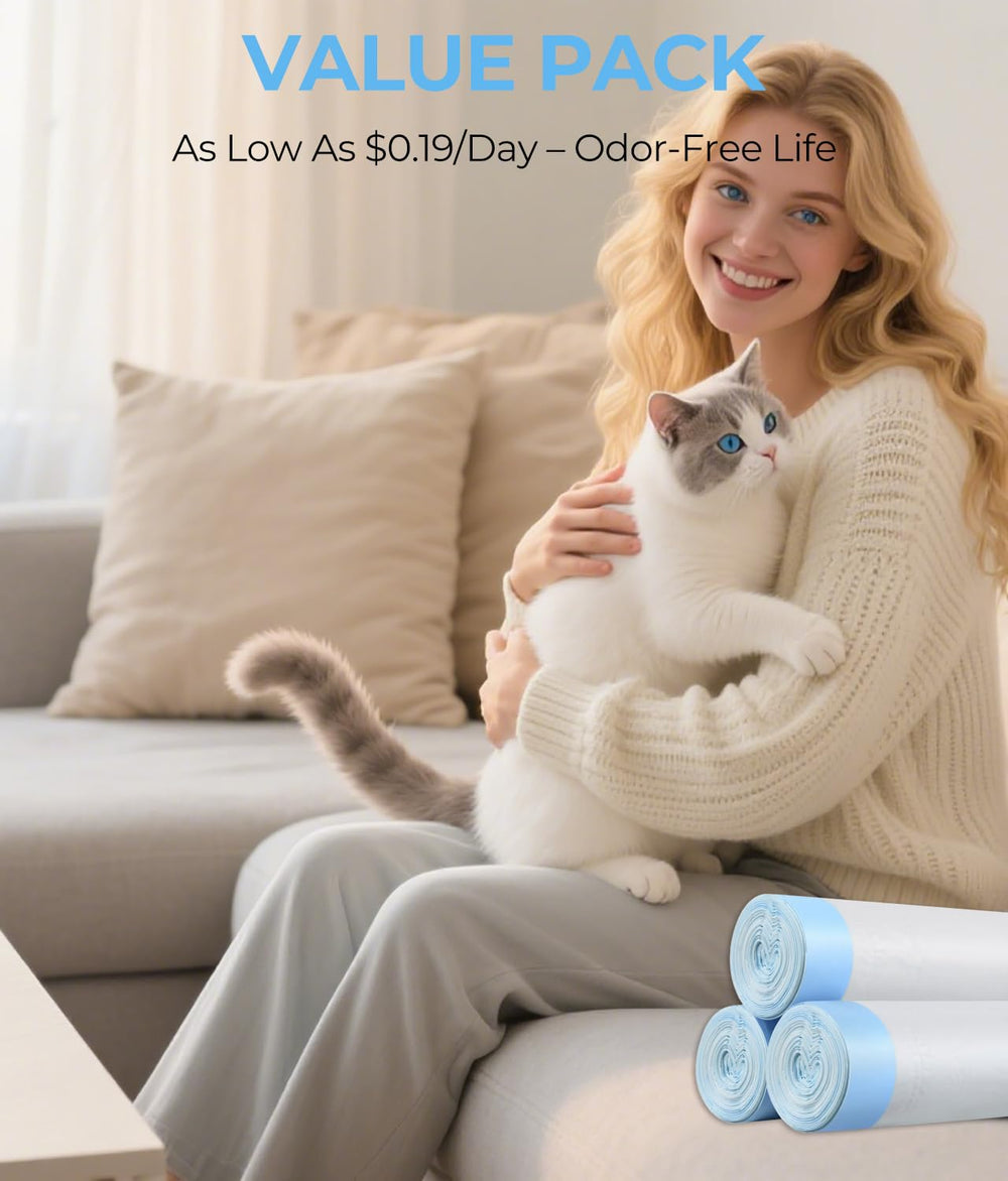 KropBom unscented design keeps litter area neutral and clean.