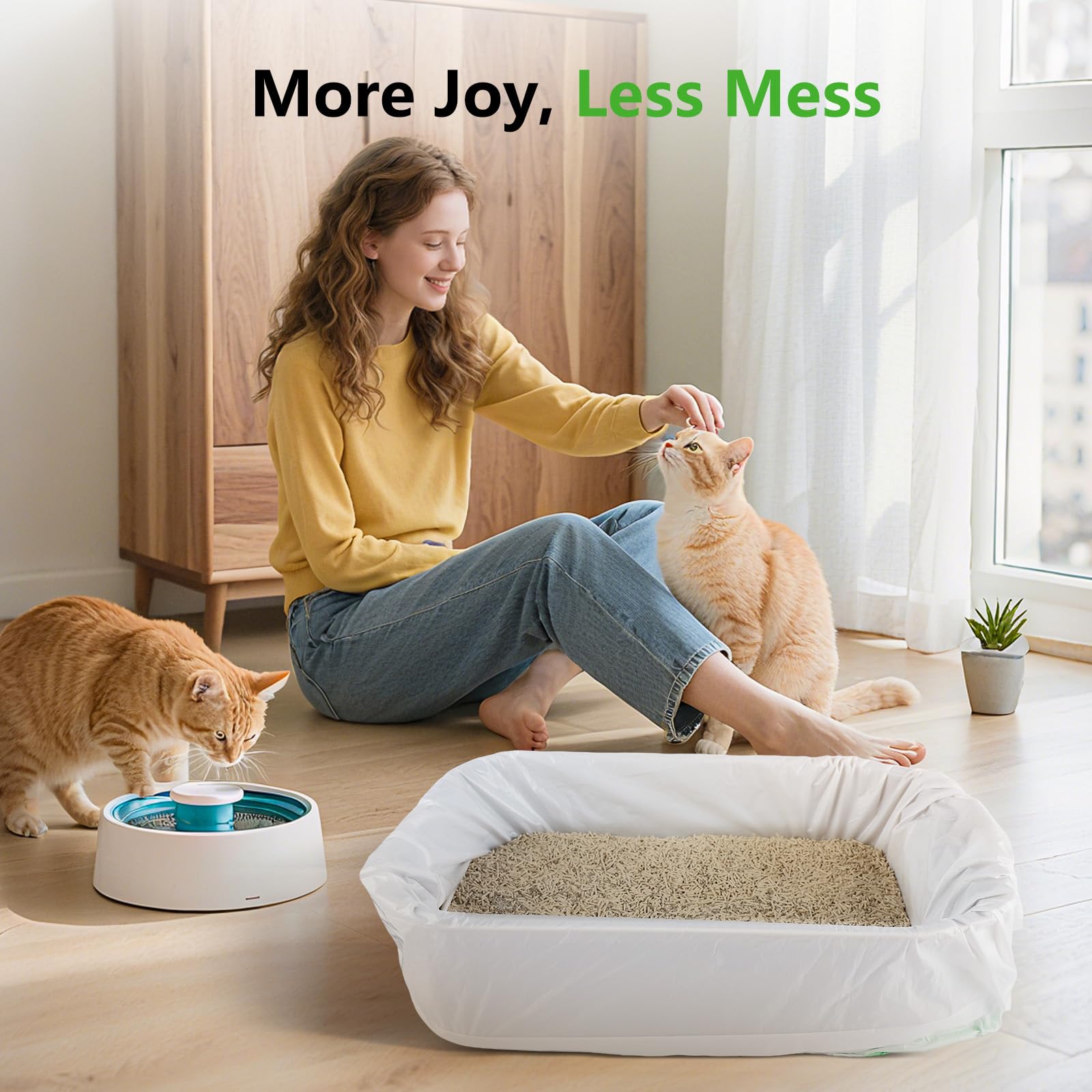 KropBom unscented liners maintain a neutral litter area