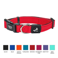 KRUZ PET collar small side-adjustment for growing pups and precise fit.