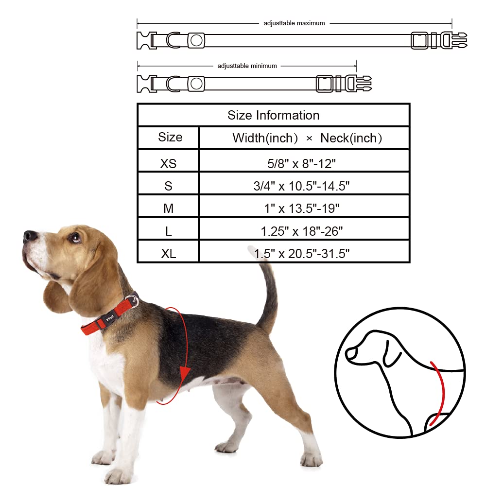 KRUZ Pet reflective stitching boosts visibility during early morning or late night strolls.