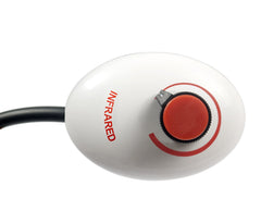 KS Choi Corp infrared heat lamp dial control enables precise heat tuning.