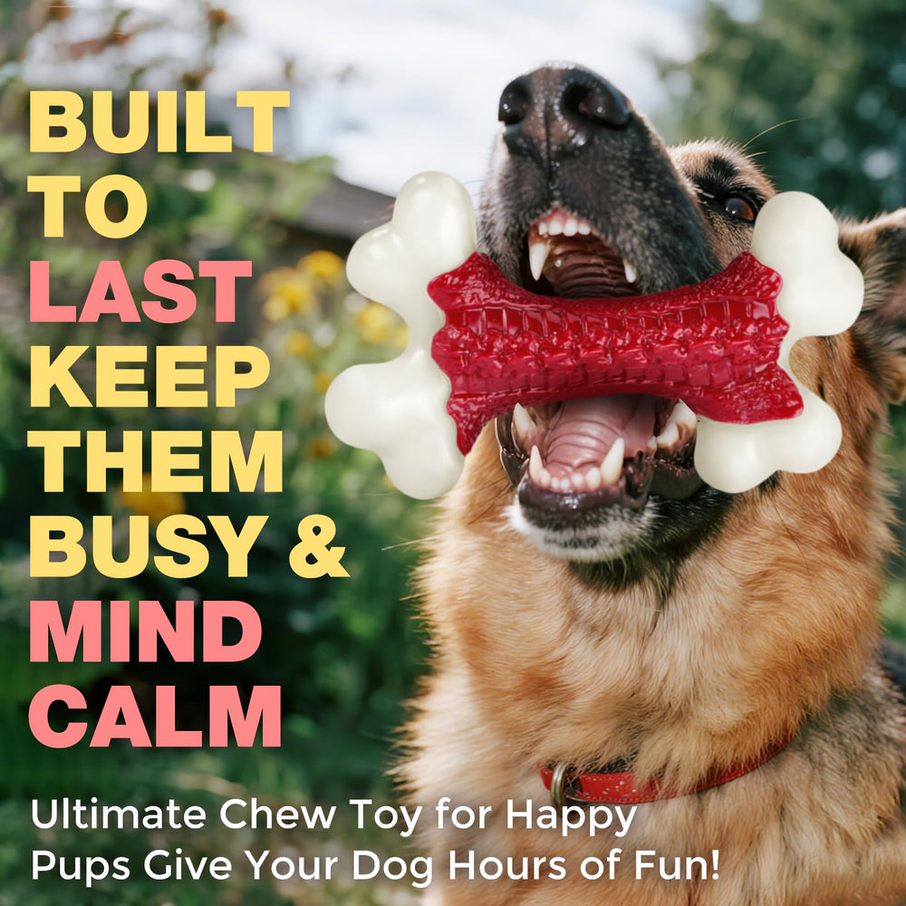 Kseroo nylon chew toy for aggressive chewers boosts durability for large breeds.