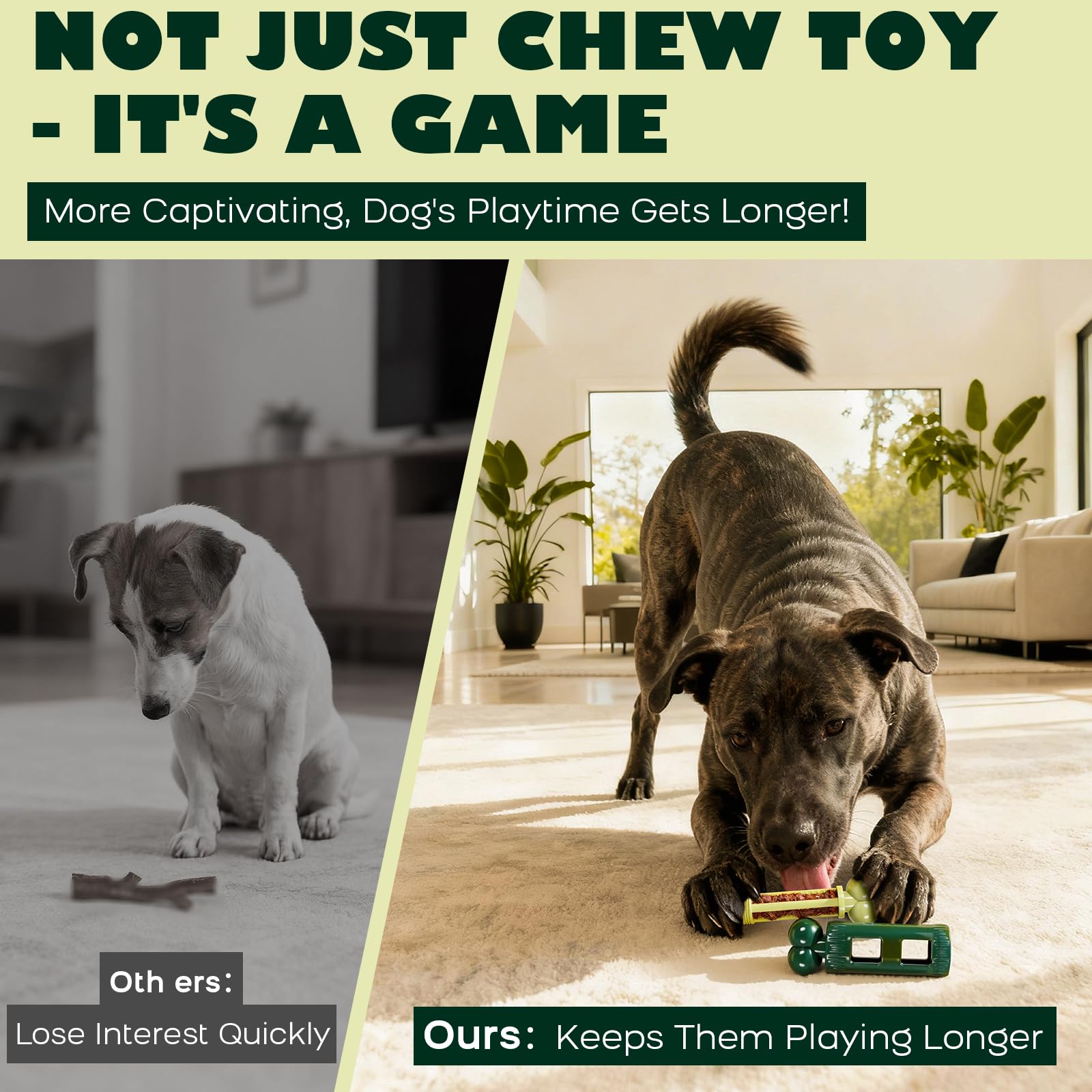 Kseroo dog toy fits medium to large dogs for durable chewing.
