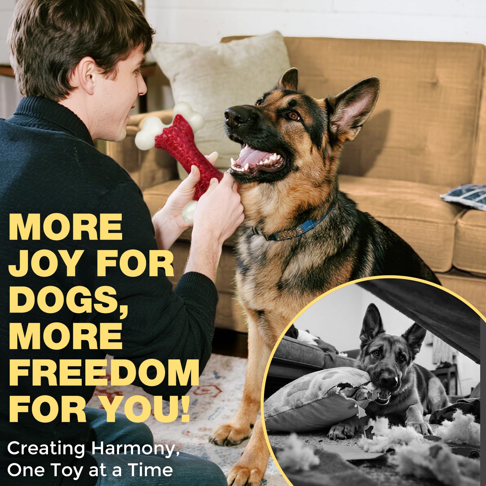 Kseroo interactive dog toy for large dogs supports engaging outdoor training.