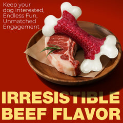 Kseroo nylon bone toy showcases sturdy materials for long-lasting play.