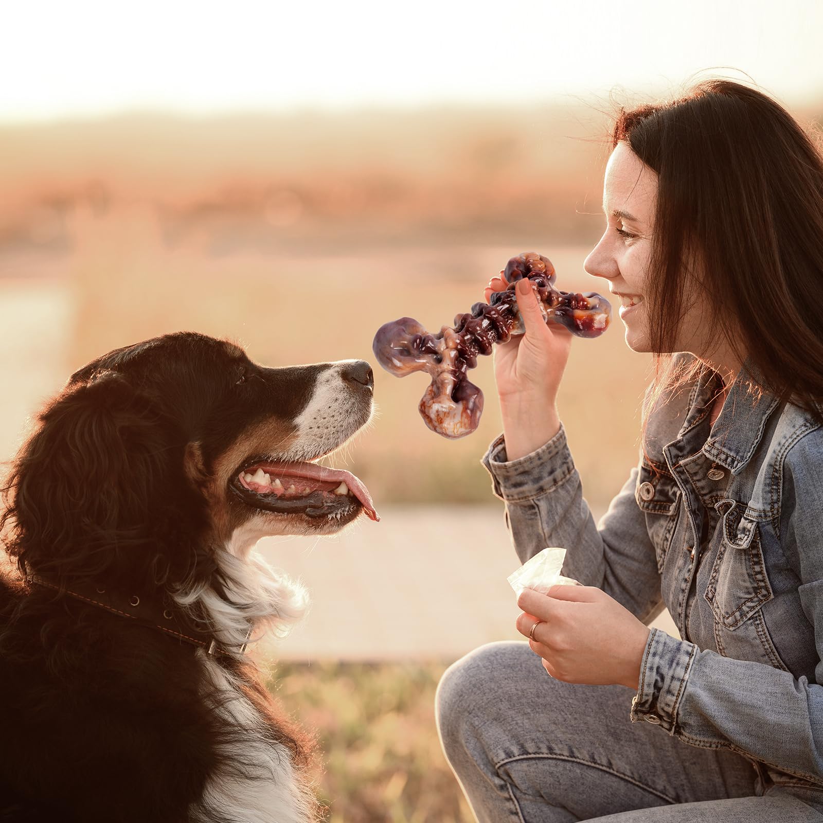 Kseroo nylon chew textures close up highlight ridges and grooves for engaging bite.