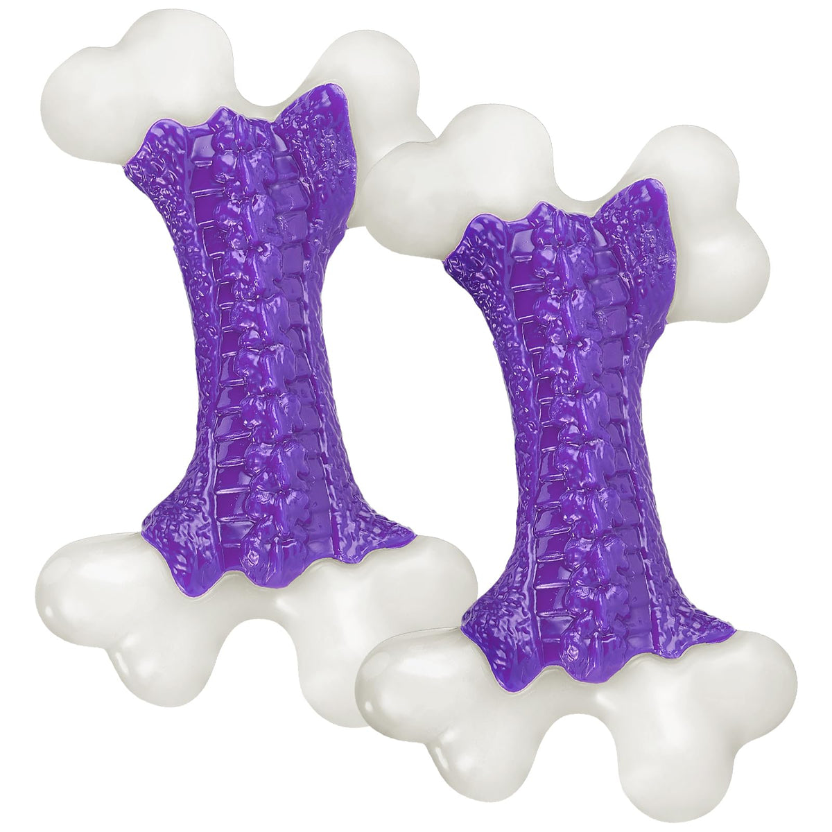 Kseroo Tough Dog Toys 2-pack pack shot shows durable chews for aggressive chewers during indoor play