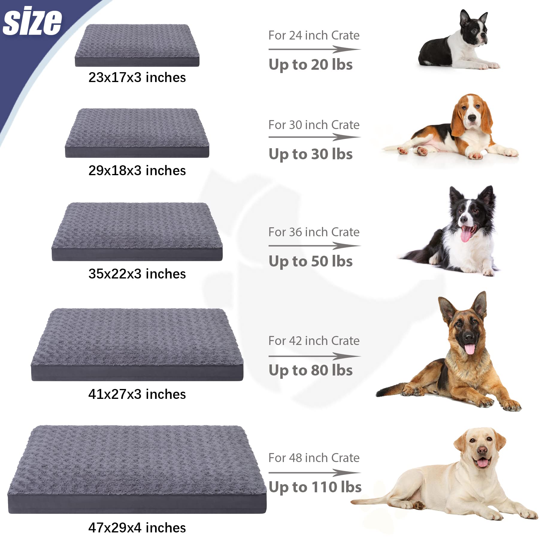 KSIIA dog crate bed is versatile for crate, home, or car travel.