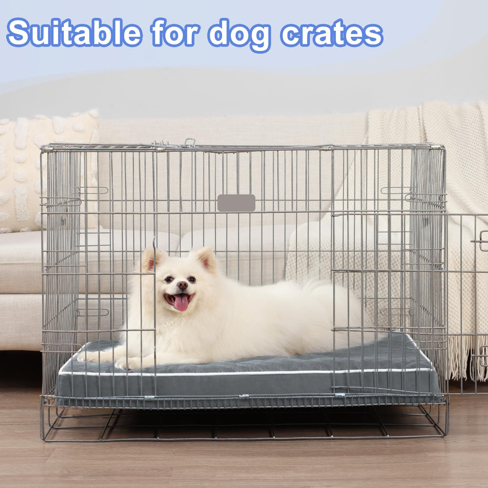 KSIIA dark gray bed blends with most crates and decor