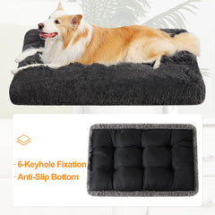 KSIIA dog crate bed machine washable design stays in shape after washing