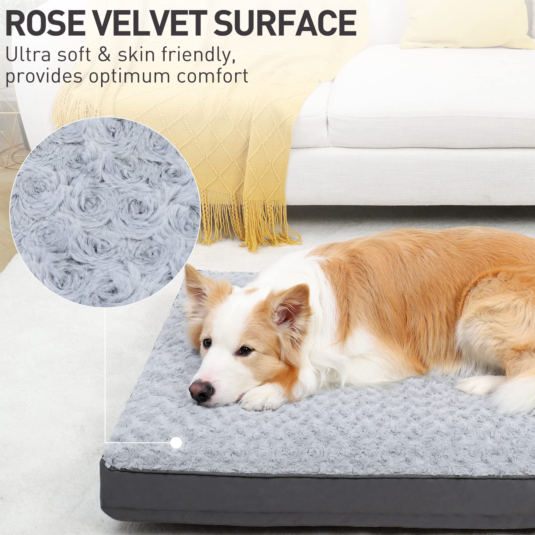 KSIIA orthopedic-egg-crate foam supports joints for comfortable rests