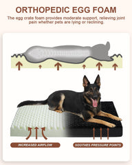 KSIIA egg crate foam provides orthopedic support to ease joints.