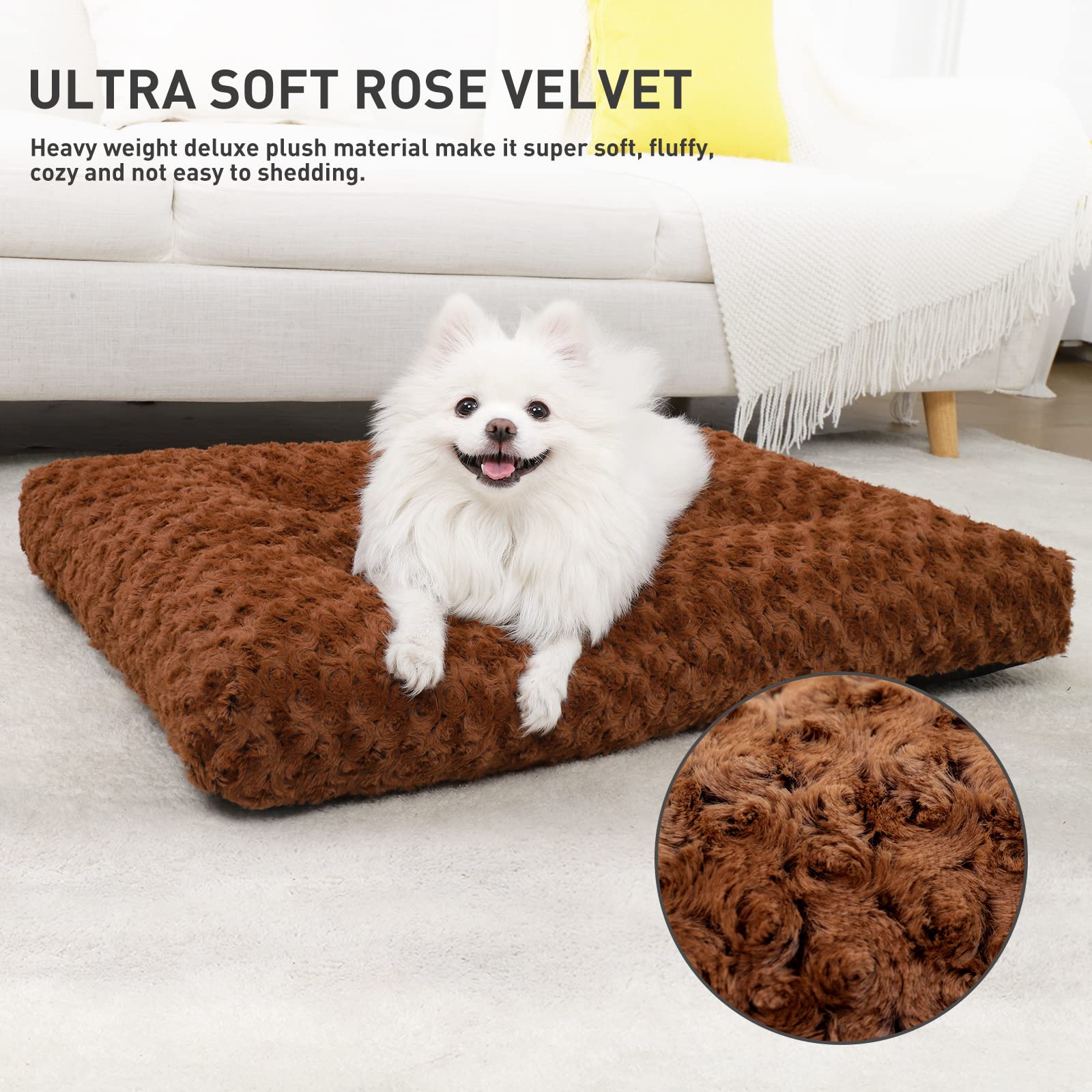 KSIIA plush rose velvet close-up highlights soft, cozy comfort.