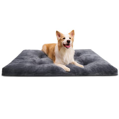 KSIIA dog crate bed flannel surface provides cozy warmth and skin-friendly softness.