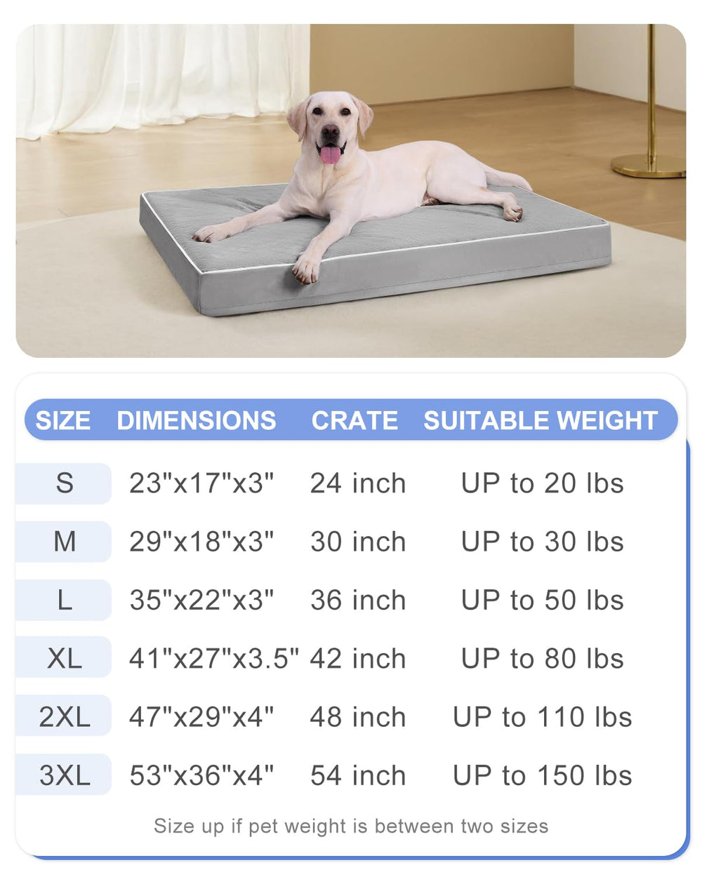 KSIIA dog-bed-rebound-after-opening shows foam regaining shape after unpacking