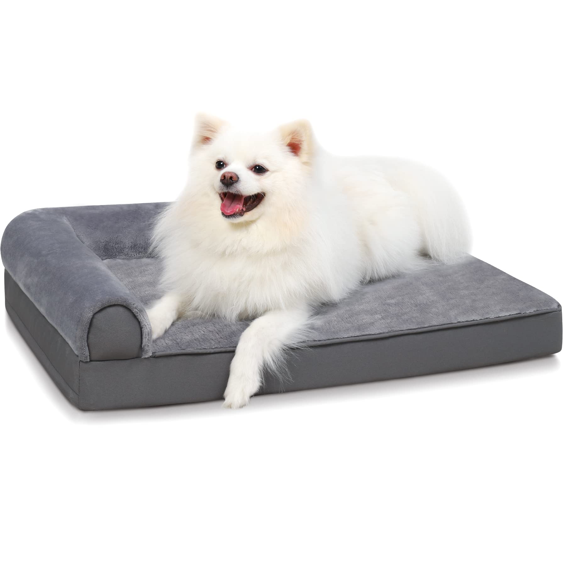 KSIIA orthopedic dog bed with egg crate foam offers balanced joint support.