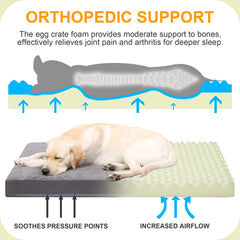 KSIIIA orthopedic bed plush cover close-up showing soft, cozy surface