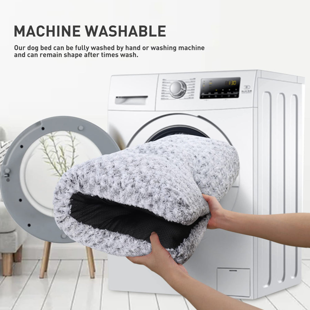 KSIIA washable dog bed deluxe 35x23 inches fits many breeds