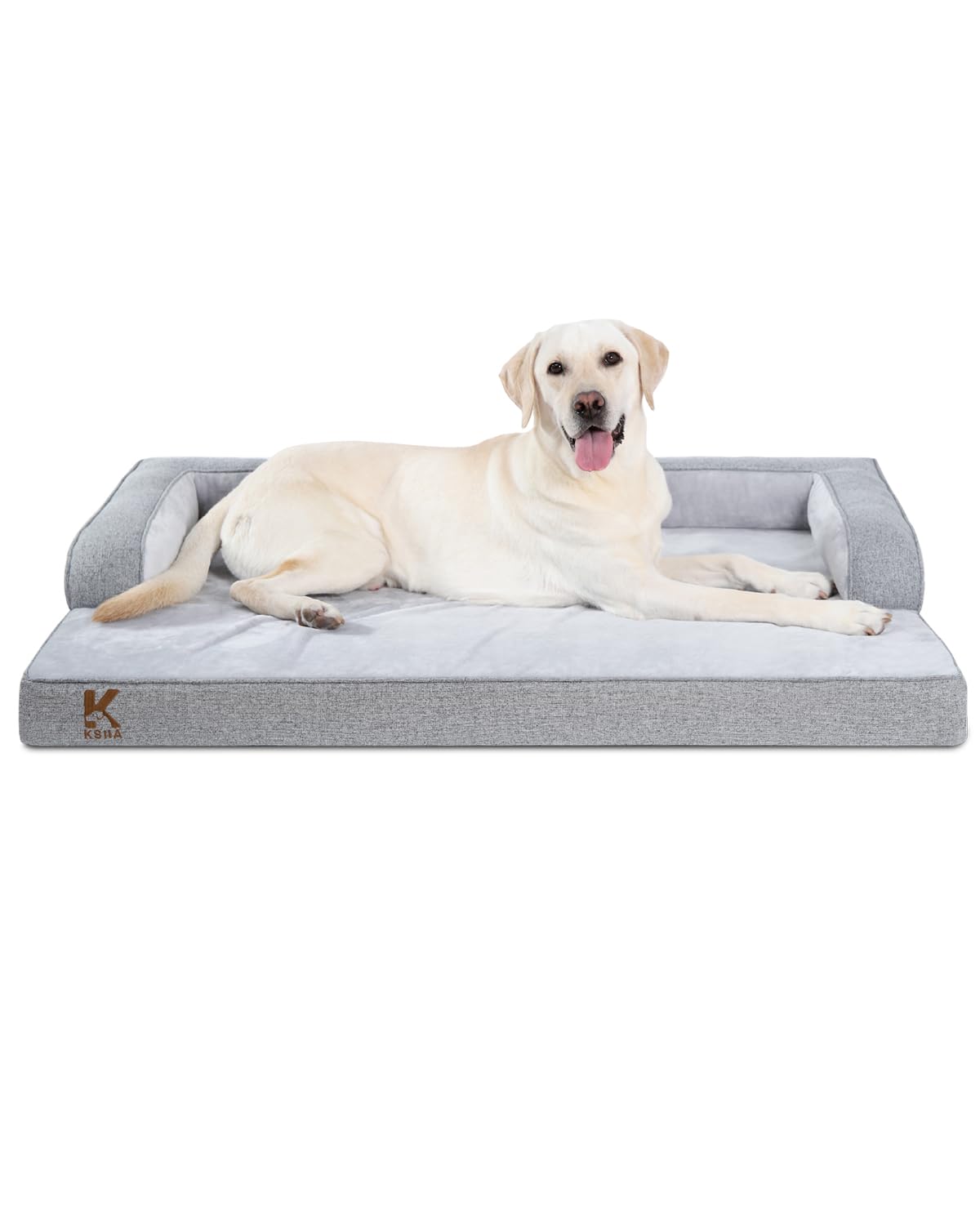 KSIIIA washable dog bed XL overview shows roomy space for large senior dogs.