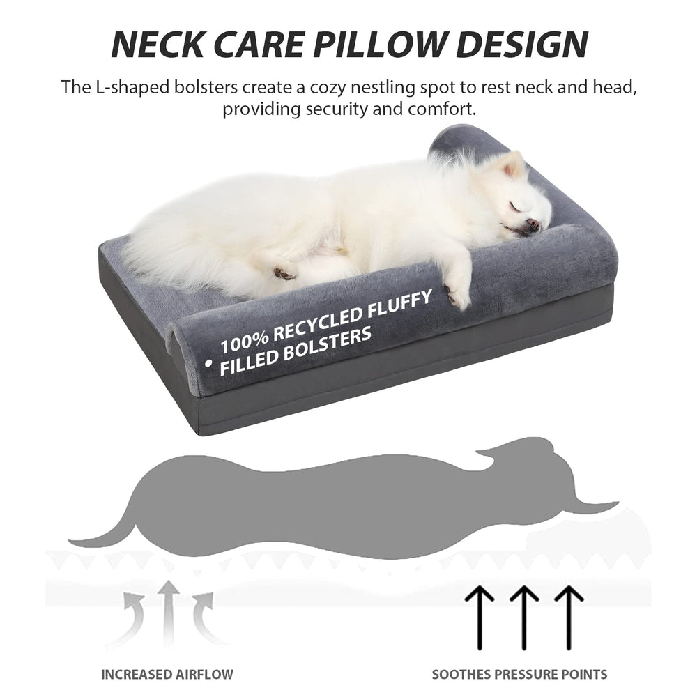 KSIIA dog bed shows waterproof cover protecting foam during daily use.
