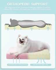 KSIIA dog bed waterproof layer guards foam from spills and accidents.