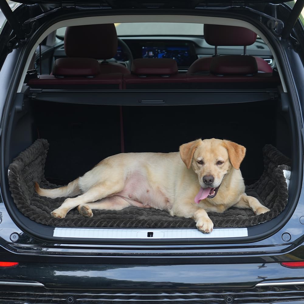 Ksiliup dog bed soft cushioning with high-density fiberfill for comfortable trips
