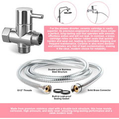 KSSZZCO soap-dispenser feature blends shampoo with water for foamy rinses.