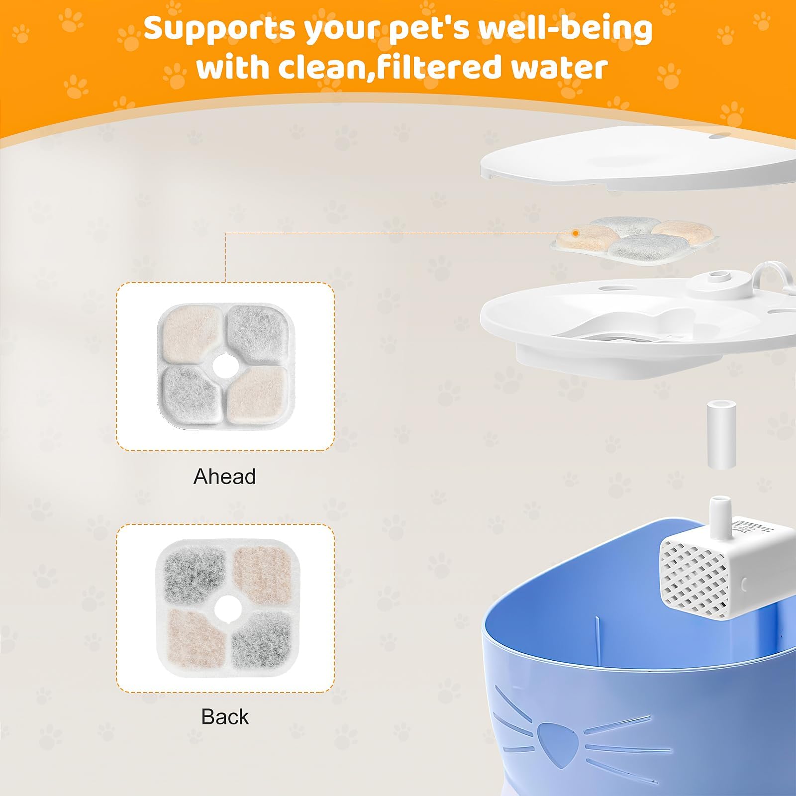 KTNAid triple filtration removes odors and heavy metals for crisper hydration.