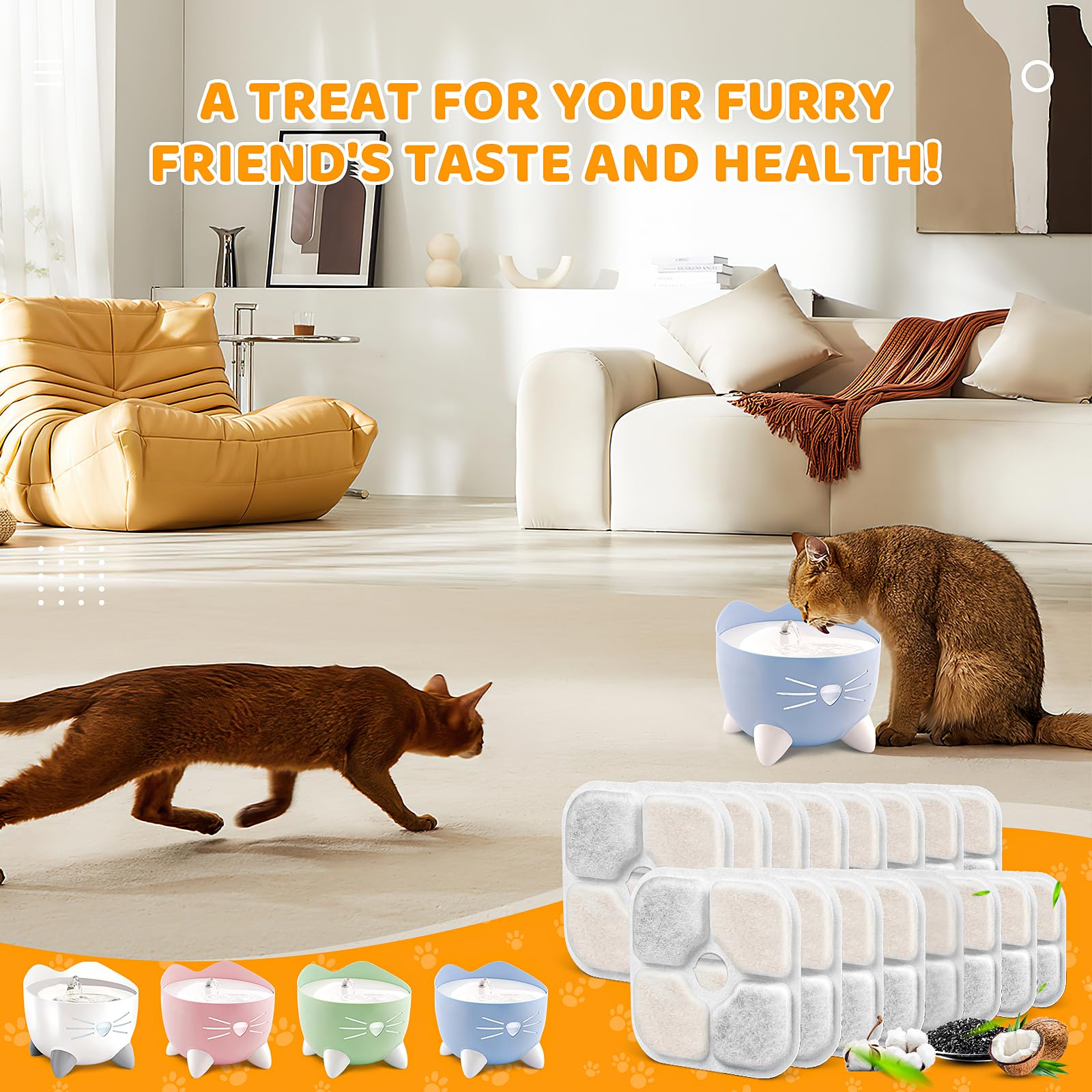 KTNAid packaged filters for Catit PIXI display a convenient multi-pack solution.